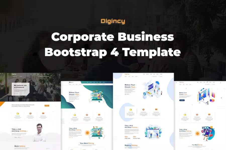 DIGINCY – CORPORATE BUSINESS BOOTSTRAP 5 TEMPLATE